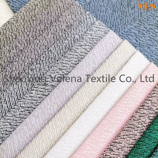Tela de cortina doméstica Jacquard de lino de alta calidad con estilo popular